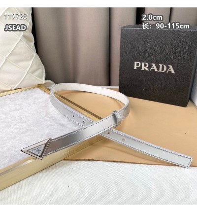 Prada belt 2cm 90-115 cm available size