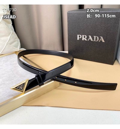 Prada belt 2cm 90-115 cm available size