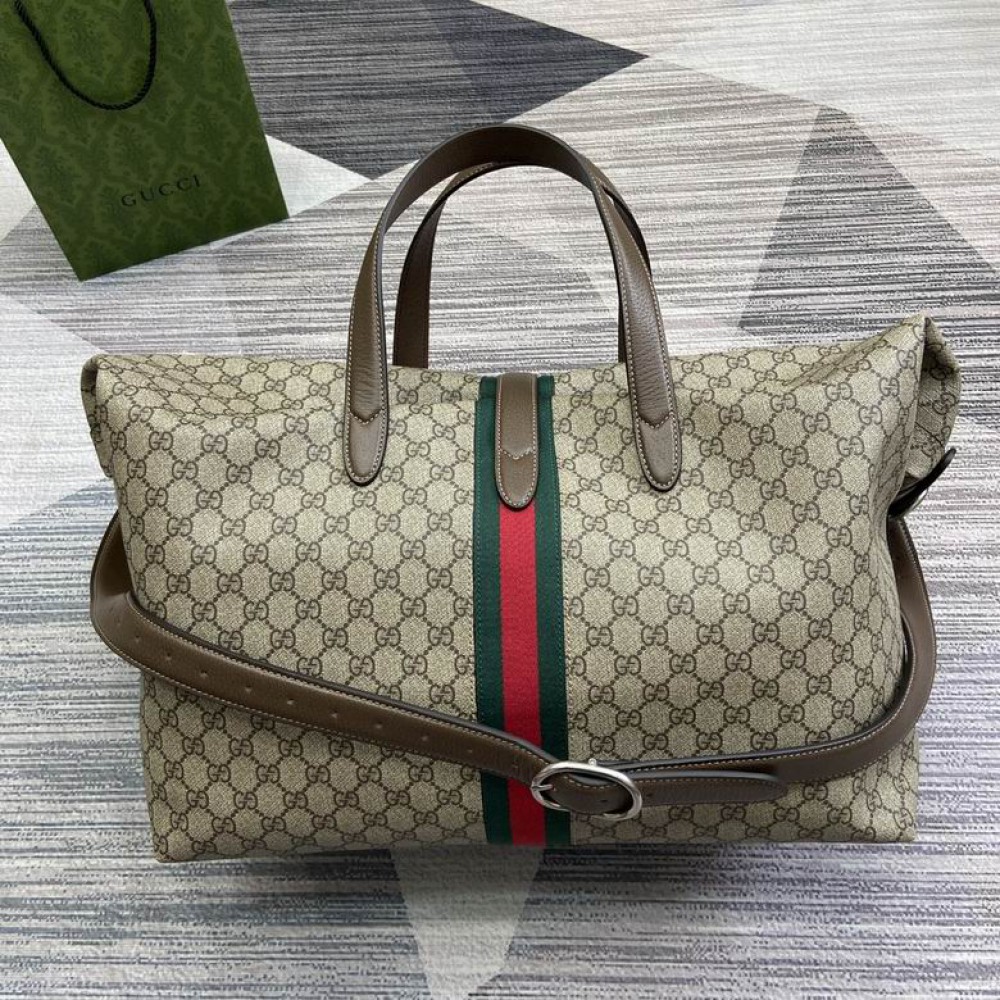 Gucci Large duffle bag with piston closure 771343 W45cm x H45cm x D21cm Vacation shop