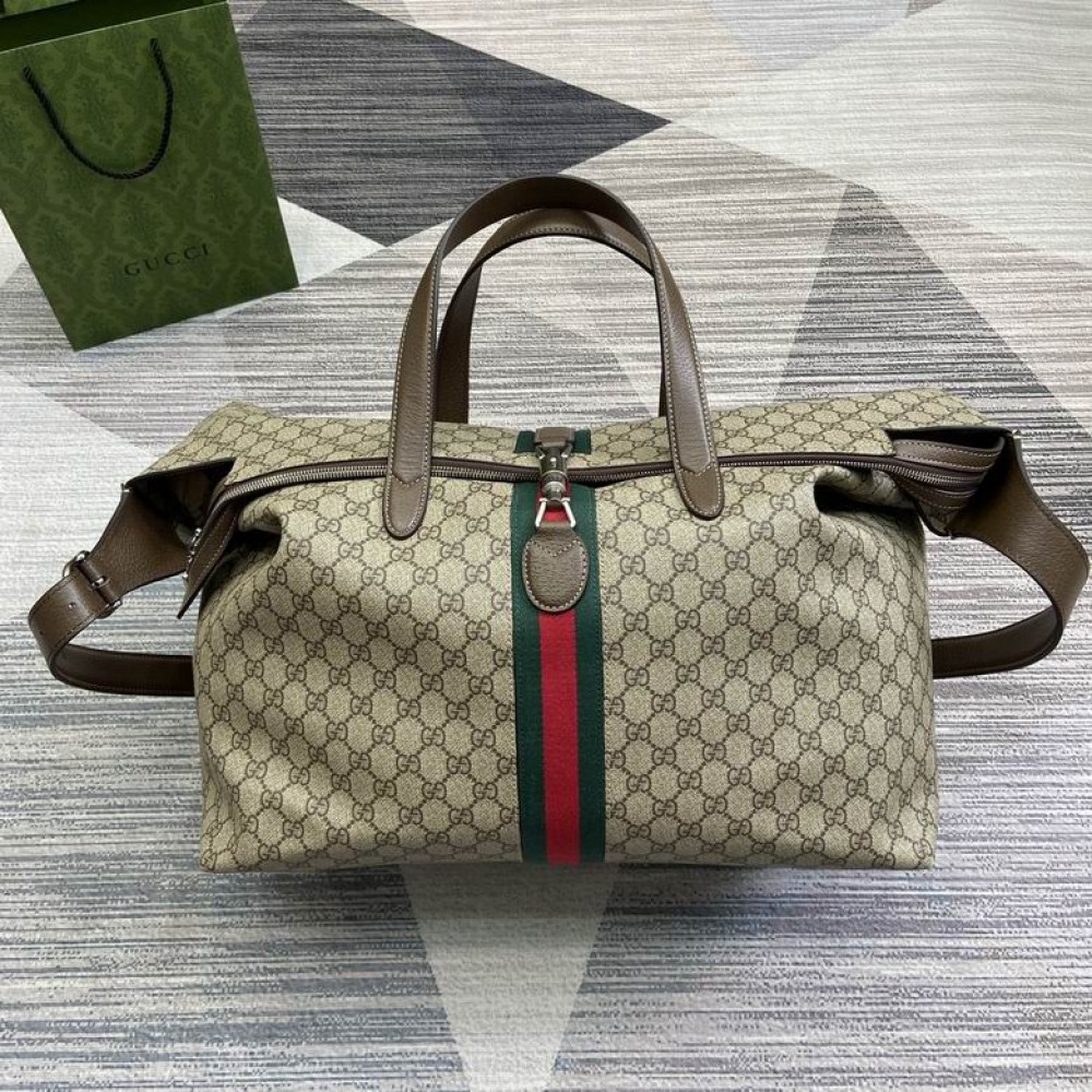 Gucci Large duffle bag with piston closure 771343 W45cm x H45cm x D21cm Vacation shop