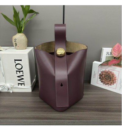 Loewe pebble bucket 24.5x23.5x28cm