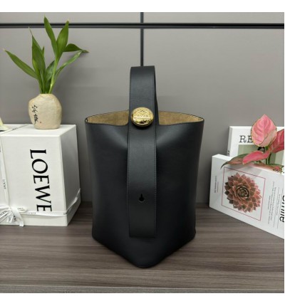 Loewe pebble bucket 24.5x23.5x28cm