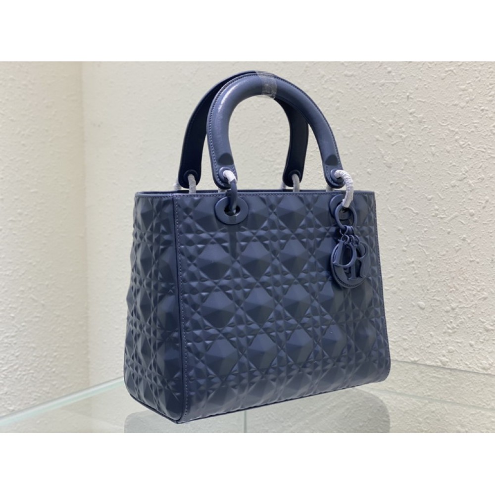 Dior Lady Medium Cannage Calfskin with Diamond Motif 24 x 21 x 12 cm Bags