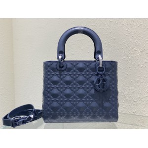 Dior Lady Medium Cannage Calfskin with Diamond Motif 24 x 21 x 12 cm Bags