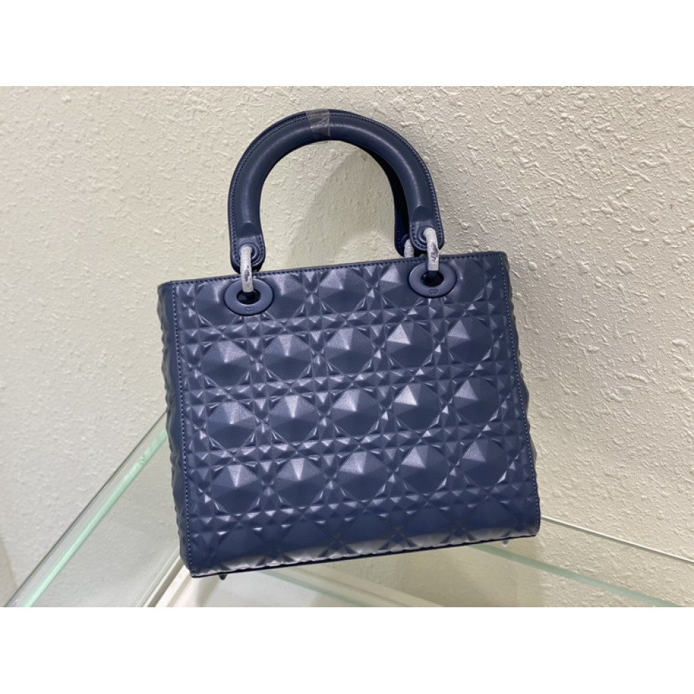 Dior Lady Medium Cannage Calfskin with Diamond Motif 24 x 21 x 12 cm Bags