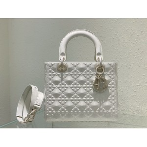 Dior Lady Medium Cannage Calfskin with Diamond Motif 24 x 21 x 12 cm Bags