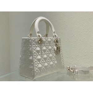 Dior Lady Medium Cannage Calfskin with Diamond Motif 24 x 21 x 12 cm Bags