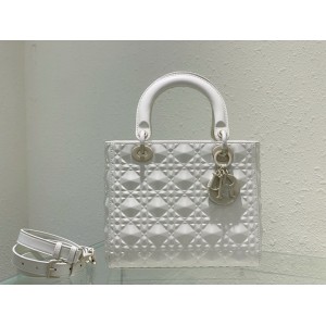 Dior Lady Medium Cannage Calfskin with Diamond Motif 24 x 21 x 12 cm Bags