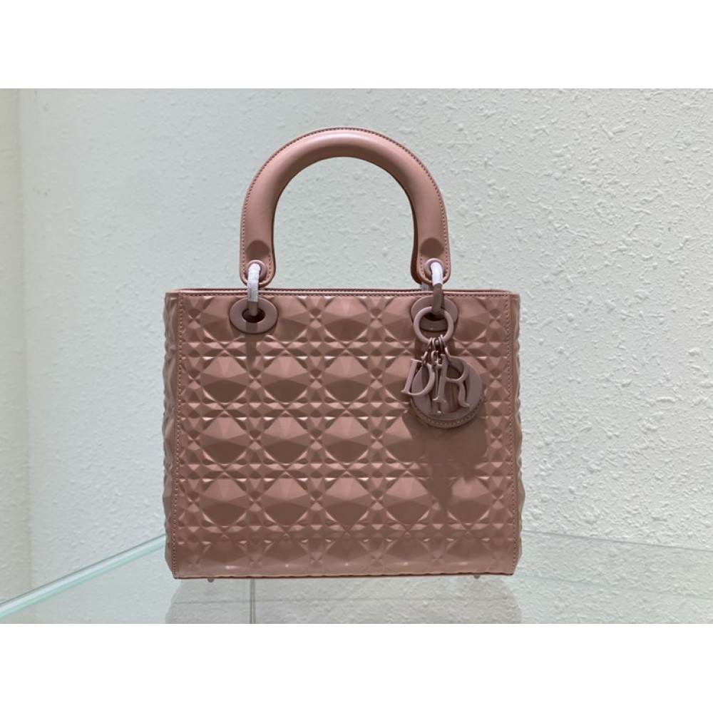 Dior Lady Medium Cannage Calfskin with Diamond Motif 24 x 21 x 12 cm Bags