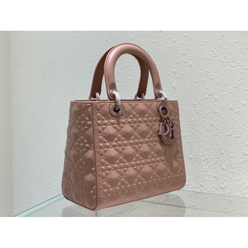Dior Lady Medium Cannage Calfskin with Diamond Motif 24 x 21 x 12 cm Bags