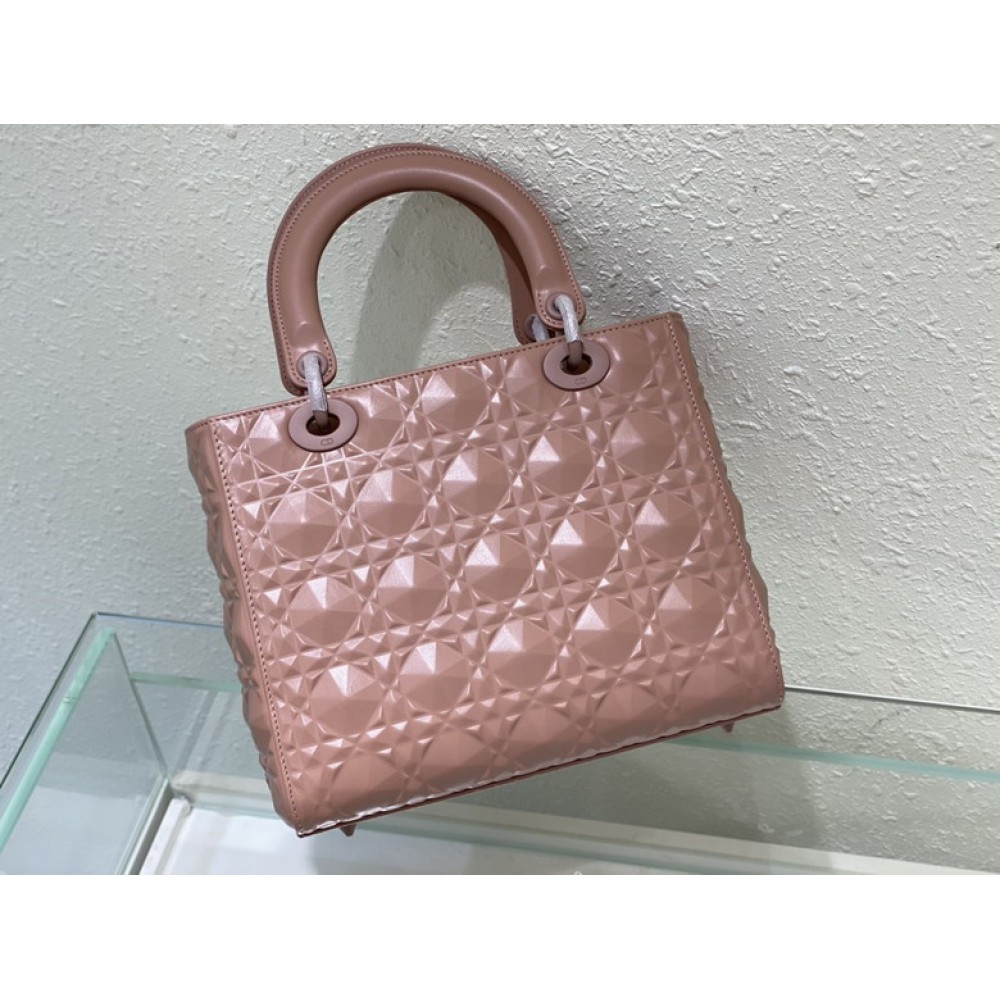 Dior Lady Medium Cannage Calfskin with Diamond Motif 24 x 21 x 12 cm Bags