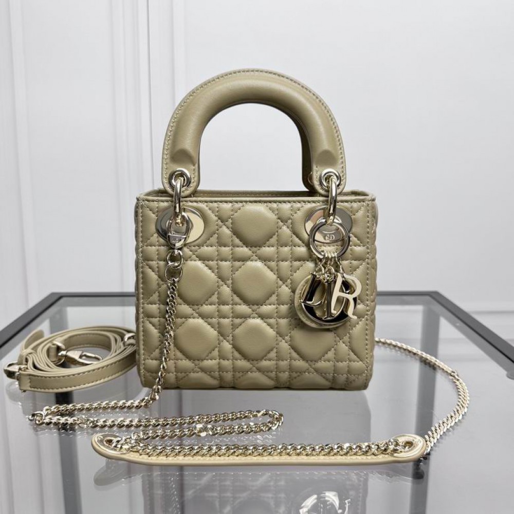 Dior Lady Mini Bag Cannage Lambskin 17 x 15 x 7 cm Bags