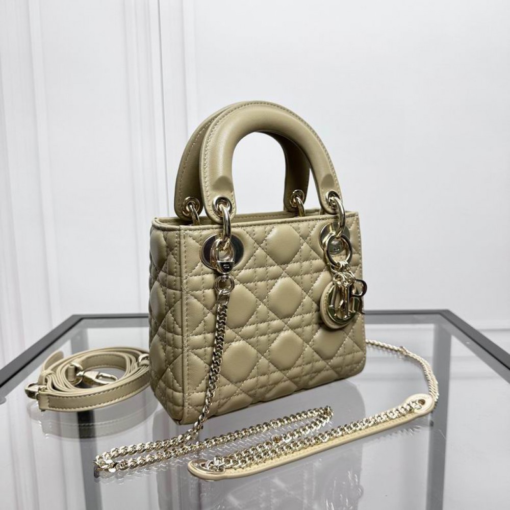 Dior Lady Mini Bag Cannage Lambskin 17 x 15 x 7 cm Bags