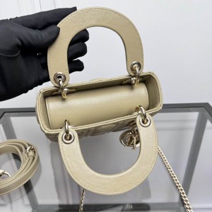 Dior Lady Mini Bag Cannage Lambskin 17 x 15 x 7 cm Bags