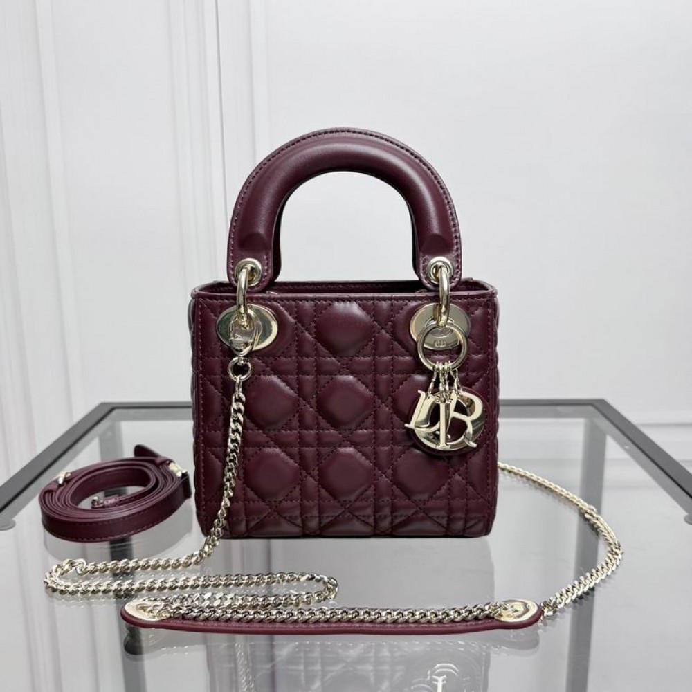 Dior Lady Mini Bag Cannage Lambskin 17 x 15 x 7 cm Bags