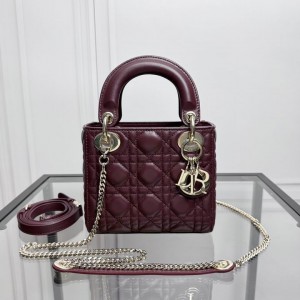 Dior Lady Mini Bag Cannage Lambskin 17 x 15 x 7 cm Bags