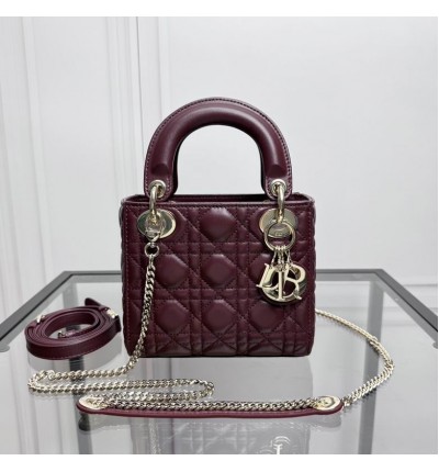 Dior Lady Mini Bag Cannage Lambskin 17 x 15 x 7 cm