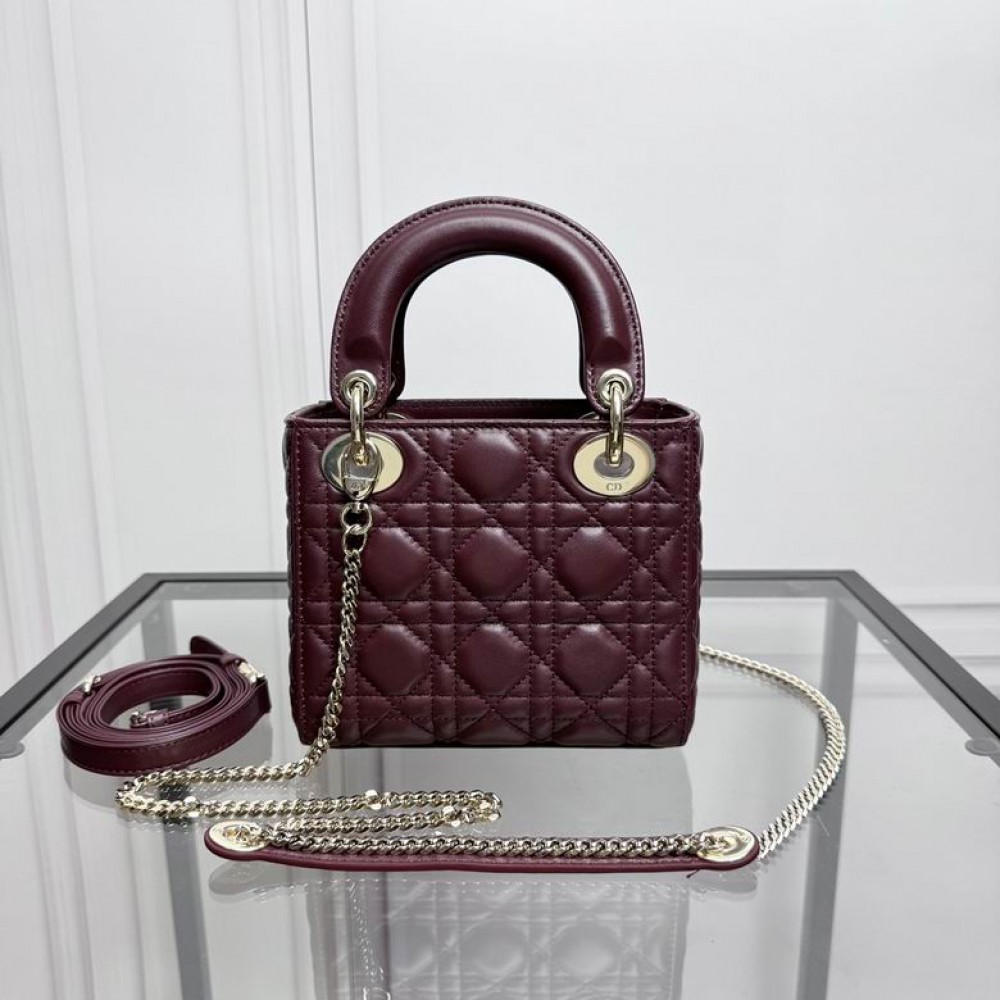 Dior Lady Mini Bag Cannage Lambskin 17 x 15 x 7 cm Bags