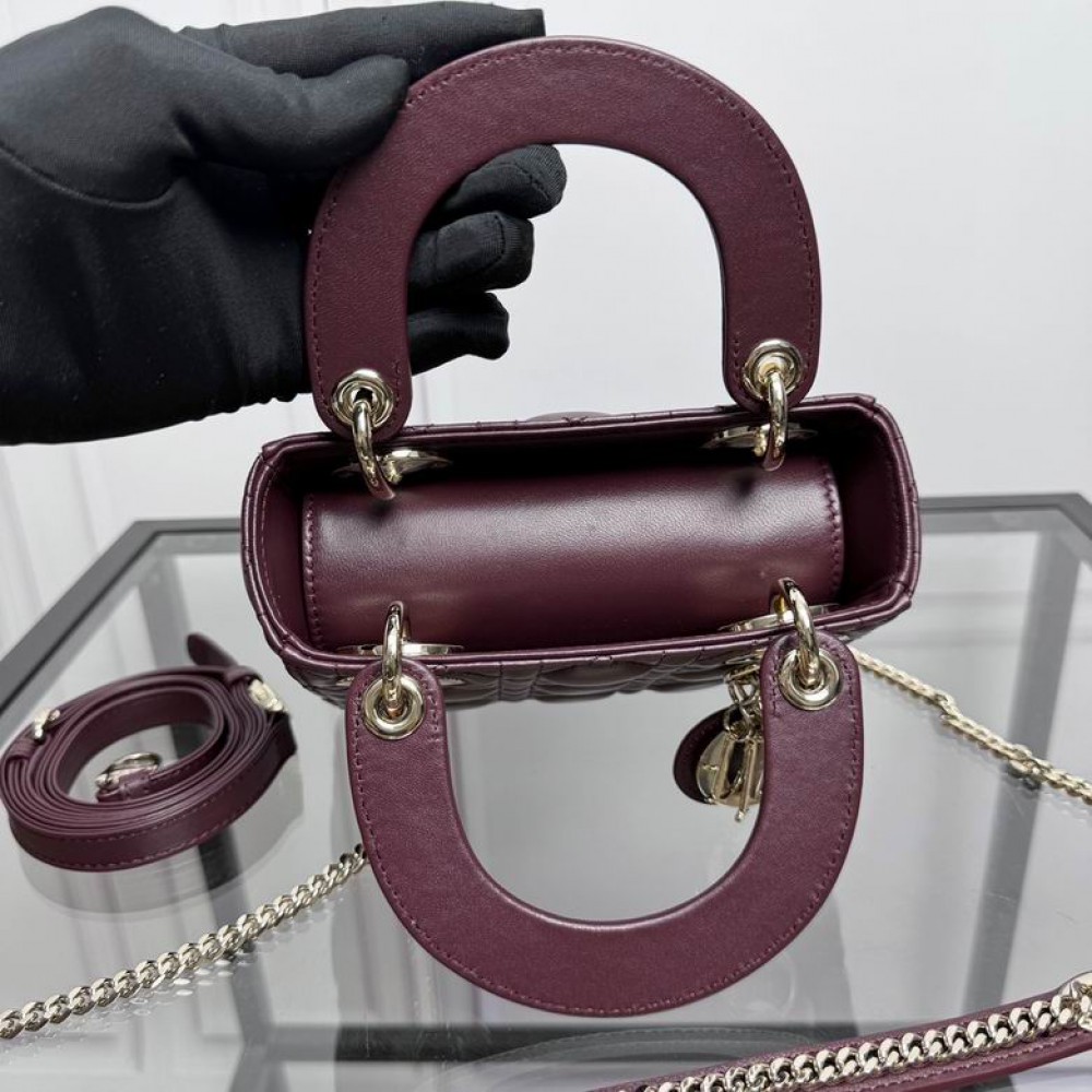 Dior Lady Mini Bag Cannage Lambskin 17 x 15 x 7 cm Bags