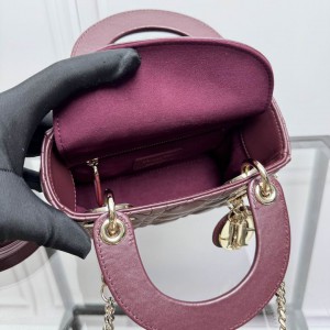 Dior Lady Mini Bag Cannage Lambskin 17 x 15 x 7 cm Bags