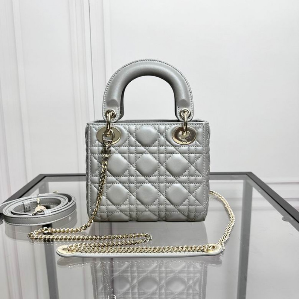 Dior Lady Mini Bag Cannage Lambskin 17 x 15 x 7 cm Bags