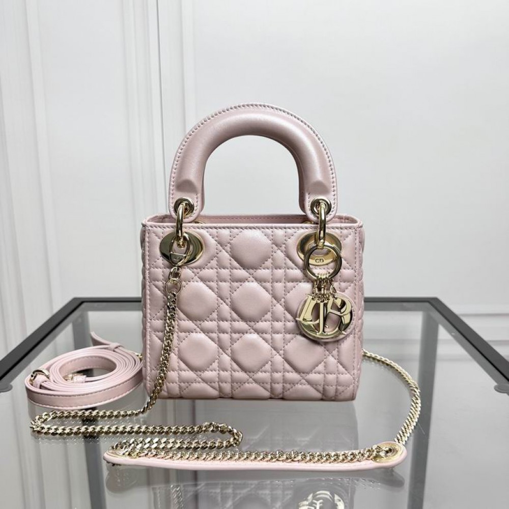Dior Lady Mini Bag Cannage Lambskin 17 x 15 x 7 cm Bags