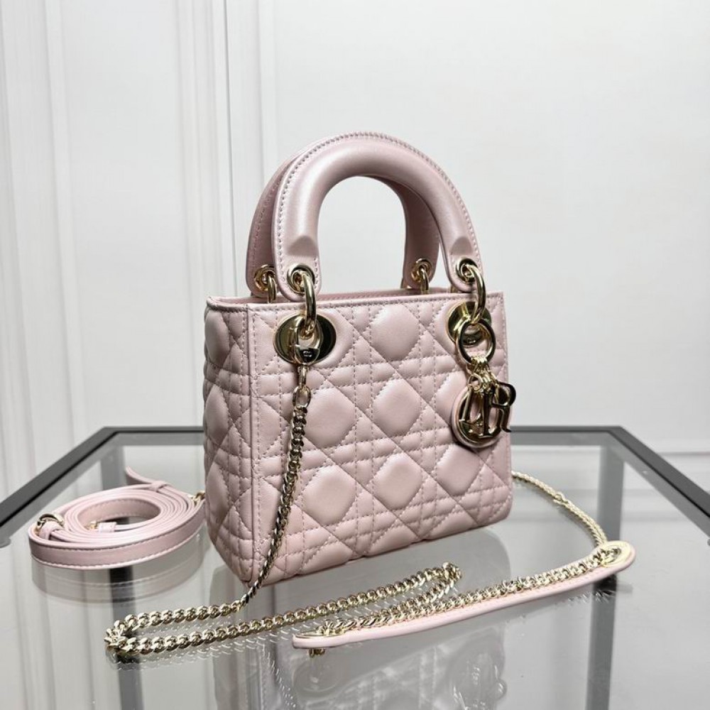 Dior Lady Mini Bag Cannage Lambskin 17 x 15 x 7 cm Bags