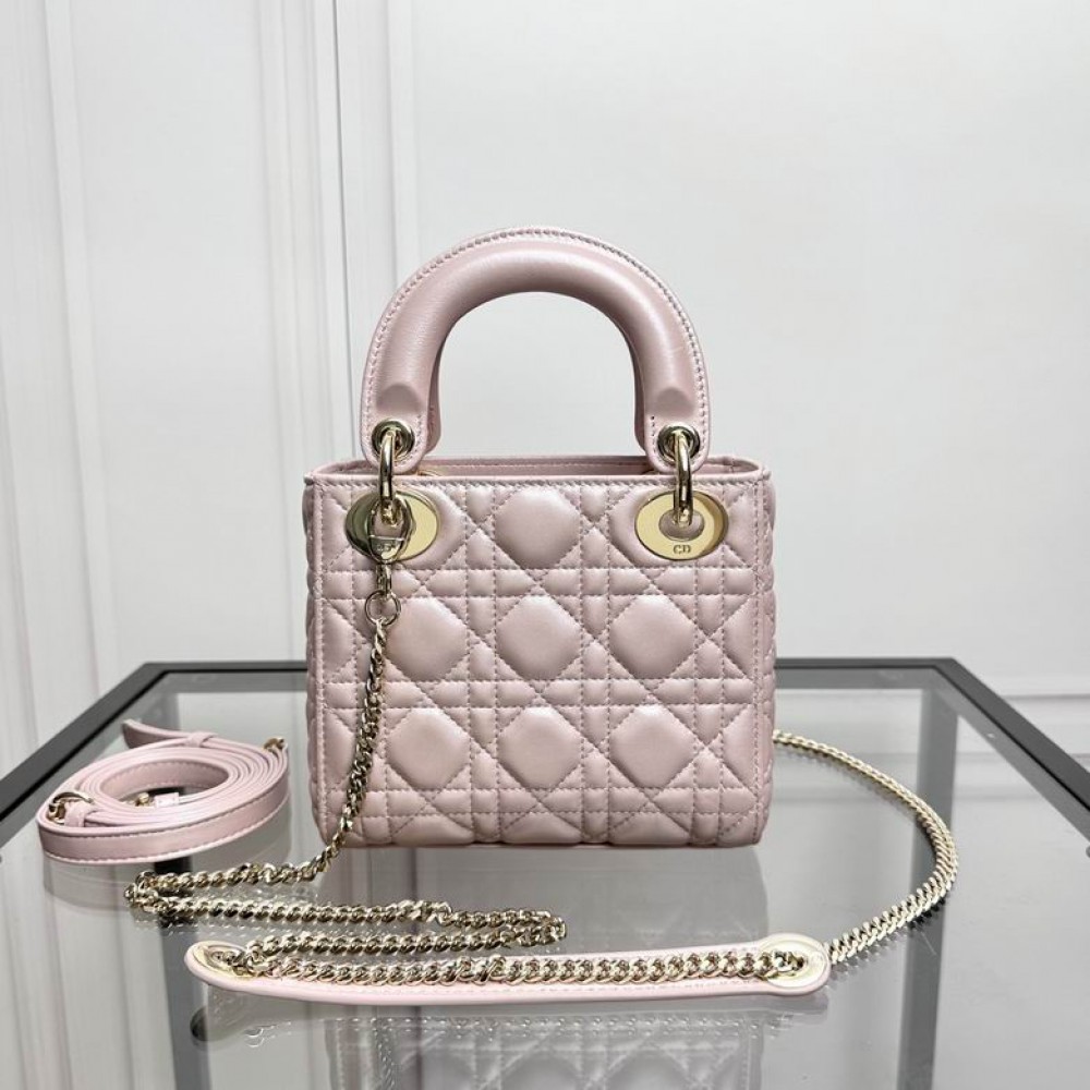 Dior Lady Mini Bag Cannage Lambskin 17 x 15 x 7 cm Bags