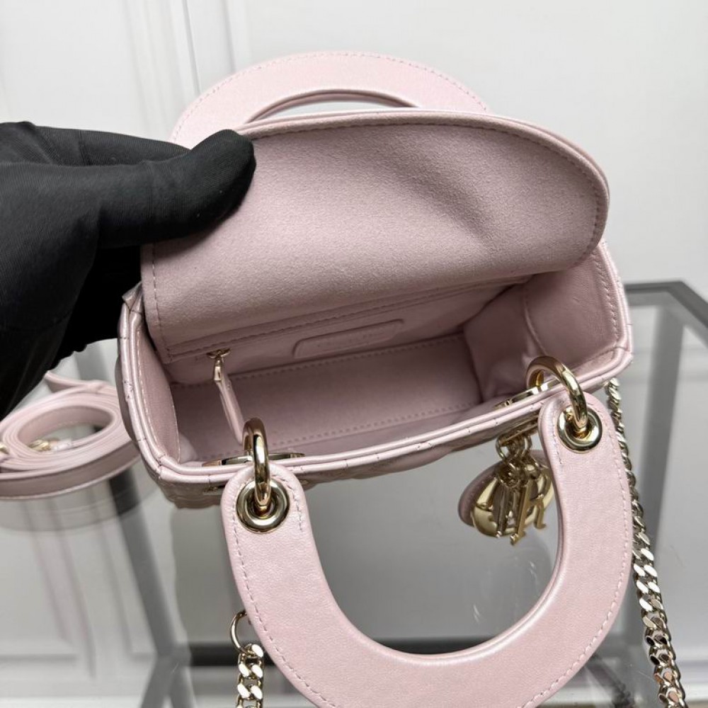 Dior Lady Mini Bag Cannage Lambskin 17 x 15 x 7 cm Bags
