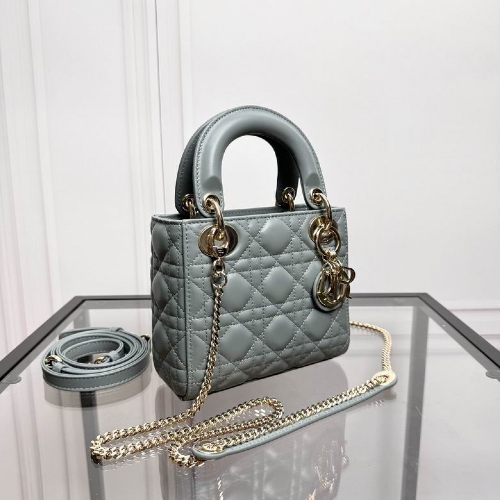 Dior Lady Mini Bag Cannage Lambskin 17 x 15 x 7 cm Bags