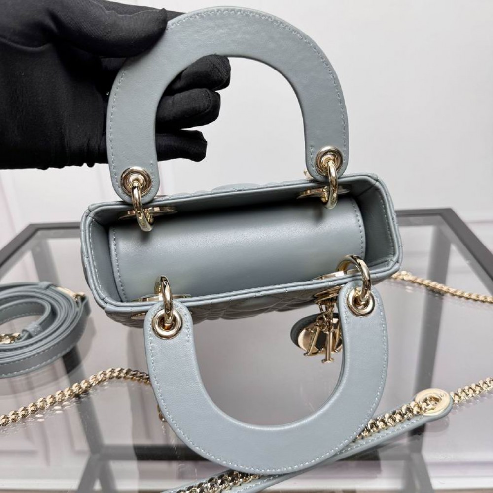 Dior Lady Mini Bag Cannage Lambskin 17 x 15 x 7 cm Bags