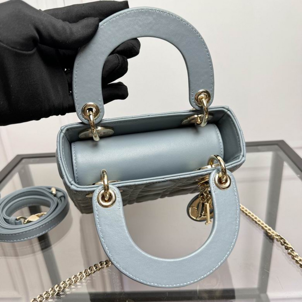 Dior Lady Mini Bag Cannage Lambskin 17 x 15 x 7 cm Bags