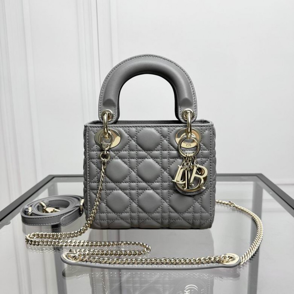 Dior Lady Mini Bag Cannage Lambskin 17 x 15 x 7 cm Bags