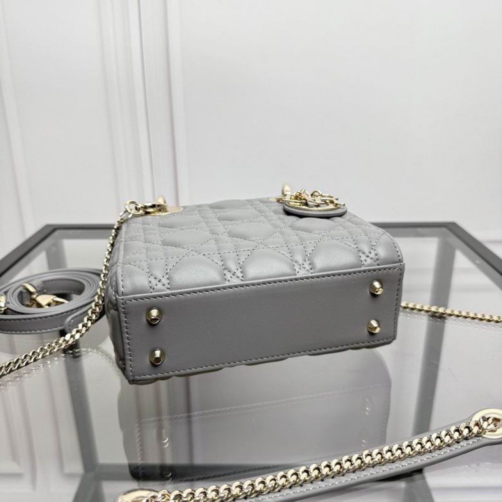 Dior Lady Mini Bag Cannage Lambskin 17 x 15 x 7 cm Bags