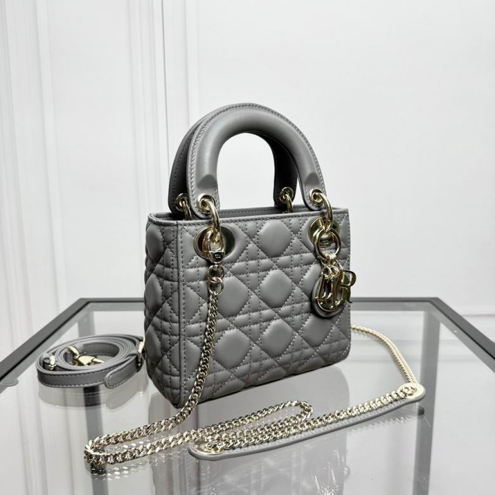 Dior Lady Mini Bag Cannage Lambskin 17 x 15 x 7 cm Bags