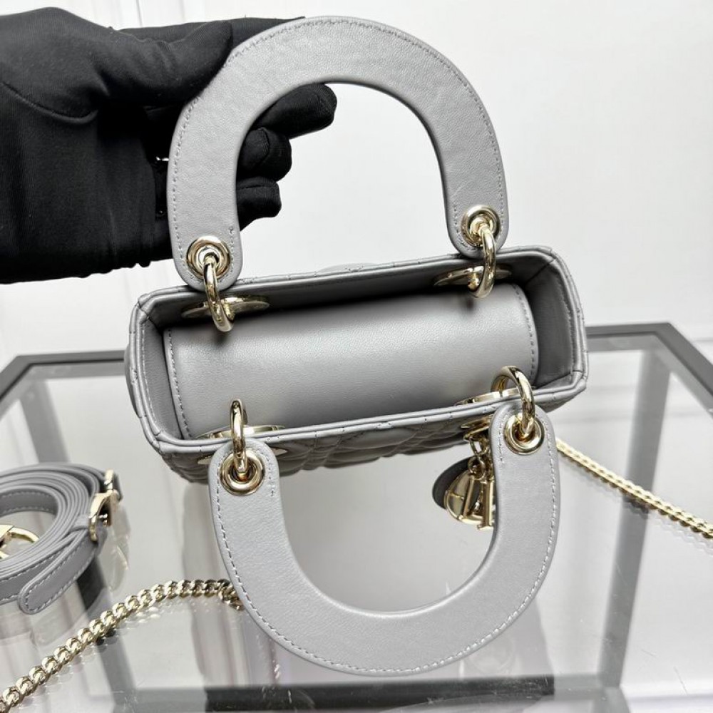 Dior Lady Mini Bag Cannage Lambskin 17 x 15 x 7 cm Bags