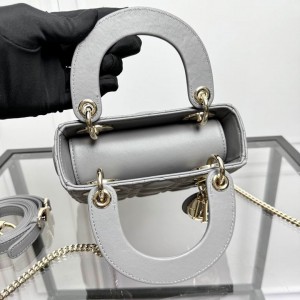 Dior Lady Mini Bag Cannage Lambskin 17 x 15 x 7 cm Bags