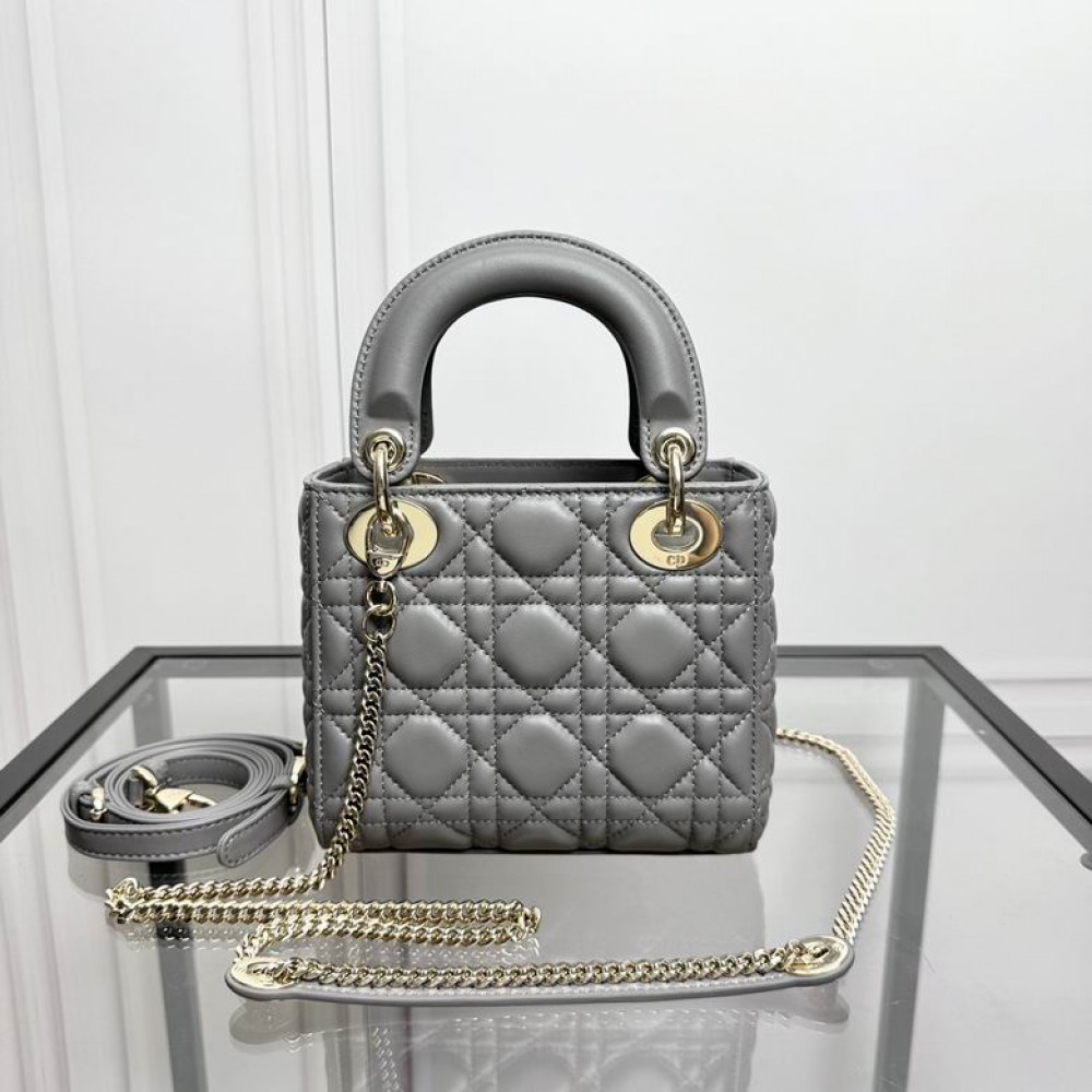 Dior Lady Mini Bag Cannage Lambskin 17 x 15 x 7 cm Bags