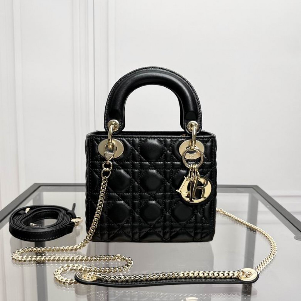 Dior Lady Mini Bag Cannage Lambskin 17 x 15 x 7 cm Bags