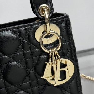 Dior Lady Mini Bag Cannage Lambskin 17 x 15 x 7 cm Bags