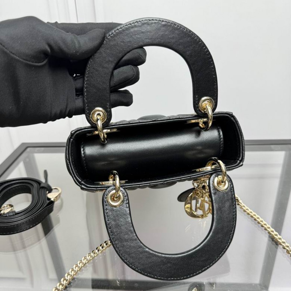 Dior Lady Mini Bag Cannage Lambskin 17 x 15 x 7 cm Bags