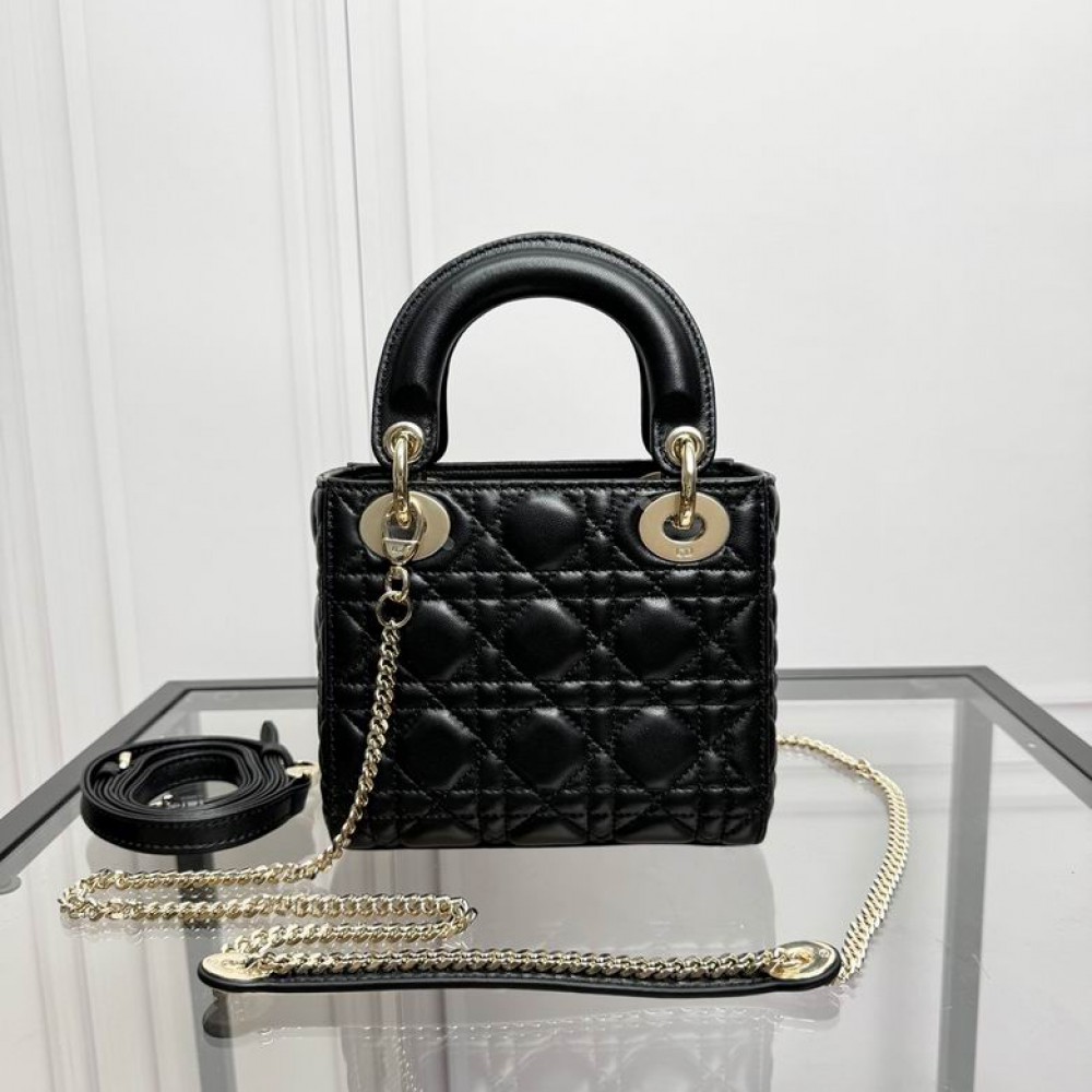 Dior Lady Mini Bag Cannage Lambskin 17 x 15 x 7 cm Bags