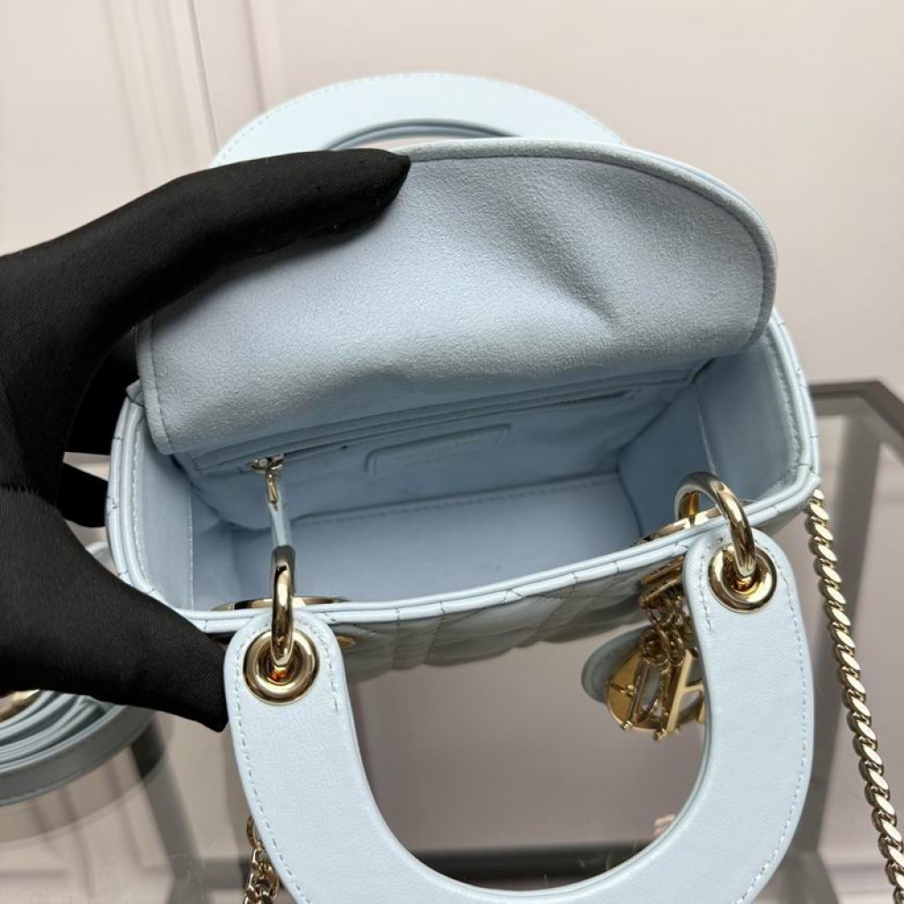 Dior Lady Mini Bag Cannage Lambskin 17 x 15 x 7 cm Bags