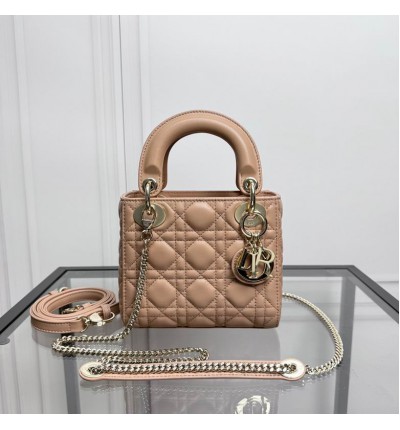 Dior Lady Mini Bag Cannage Lambskin 17 x 15 x 7 cm