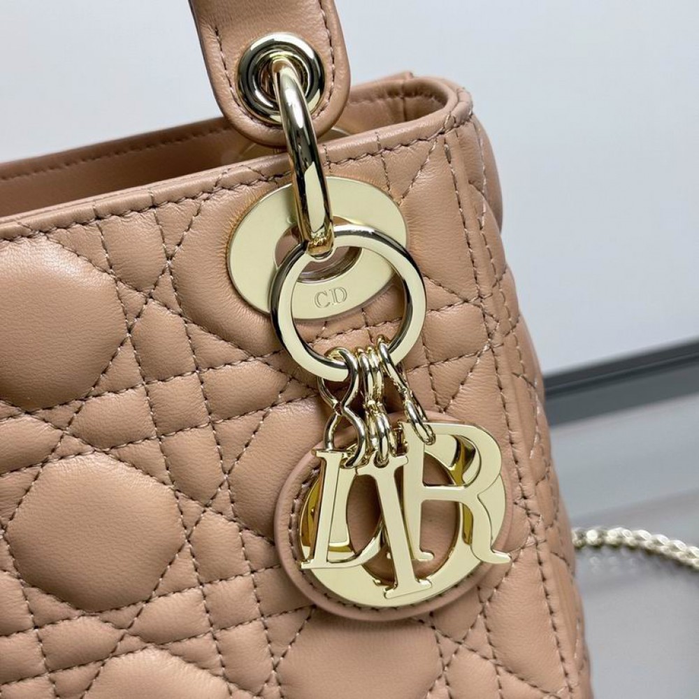 Dior Lady Mini Bag Cannage Lambskin 17 x 15 x 7 cm Bags