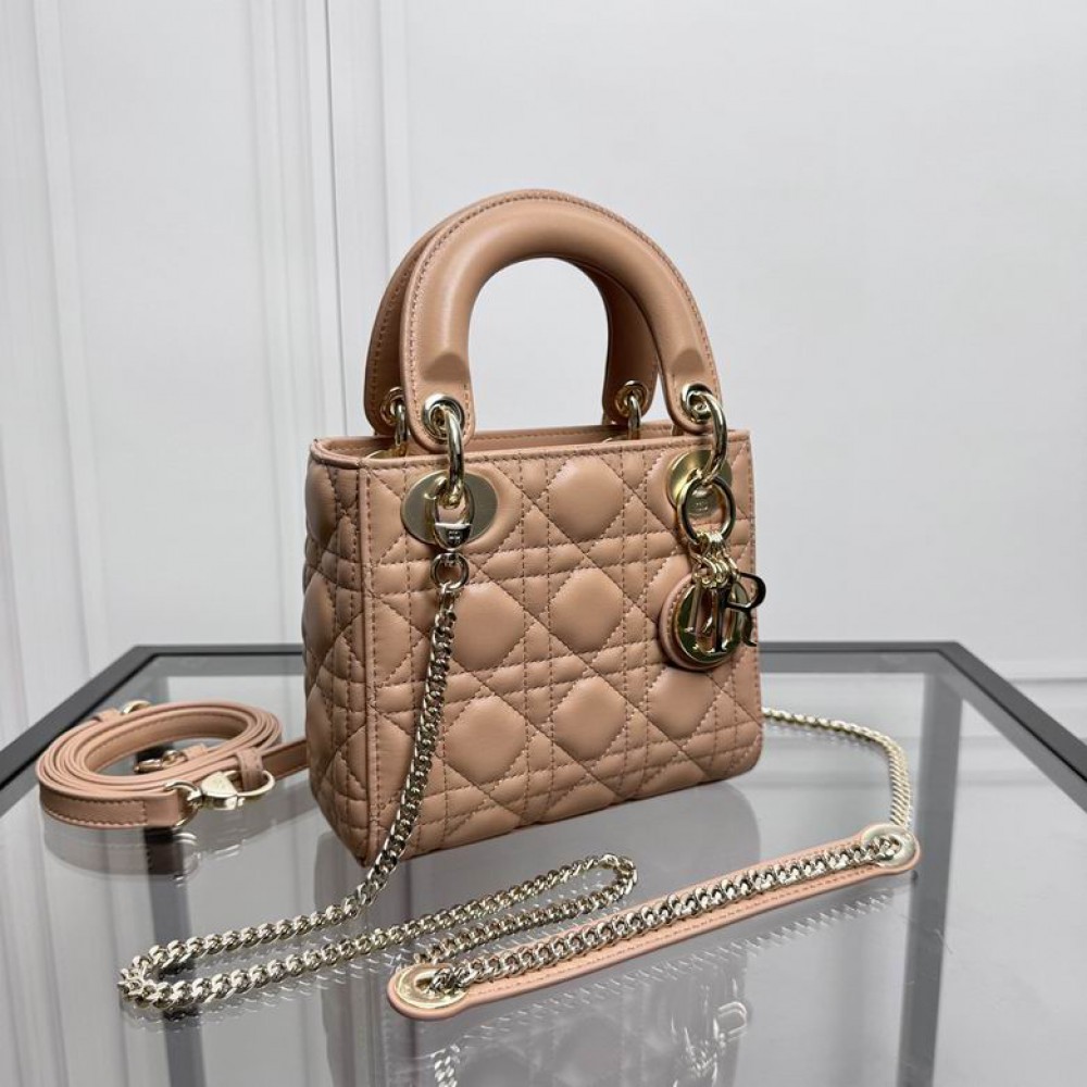 Dior Lady Mini Bag Cannage Lambskin 17 x 15 x 7 cm Bags