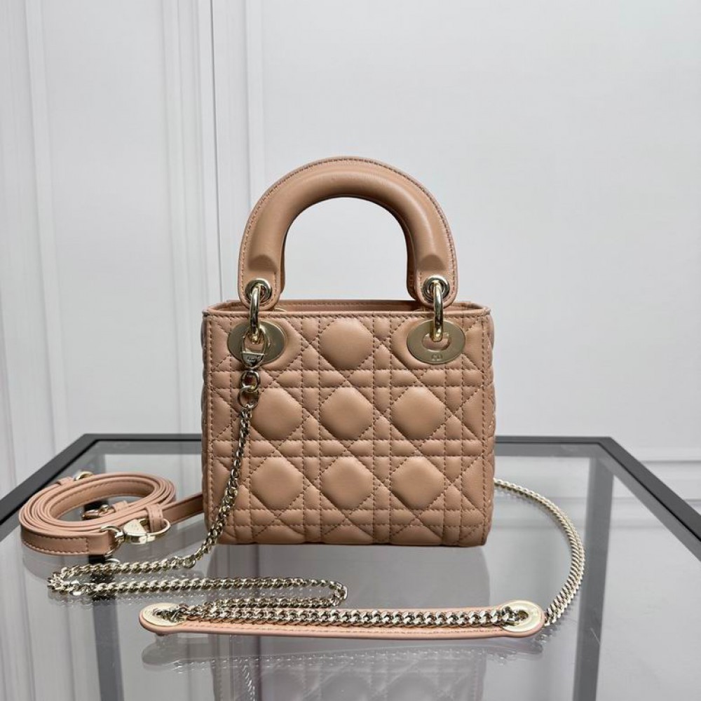 Dior Lady Mini Bag Cannage Lambskin 17 x 15 x 7 cm Bags