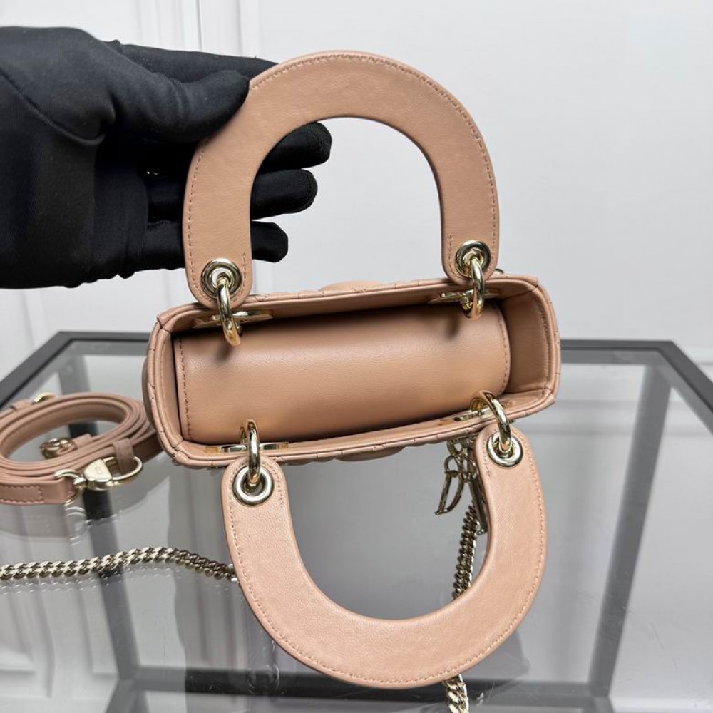 Dior Lady Mini Bag Cannage Lambskin 17 x 15 x 7 cm Bags