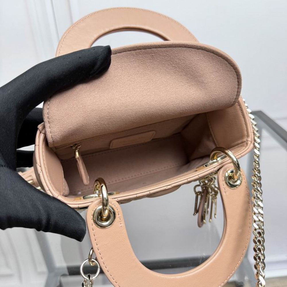 Dior Lady Mini Bag Cannage Lambskin 17 x 15 x 7 cm Bags