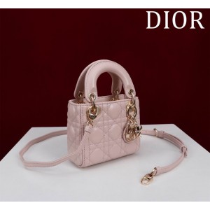 Dior Lady Micro Bag Cannage Lambskin 12 x 10.2 x 5 cm Bags